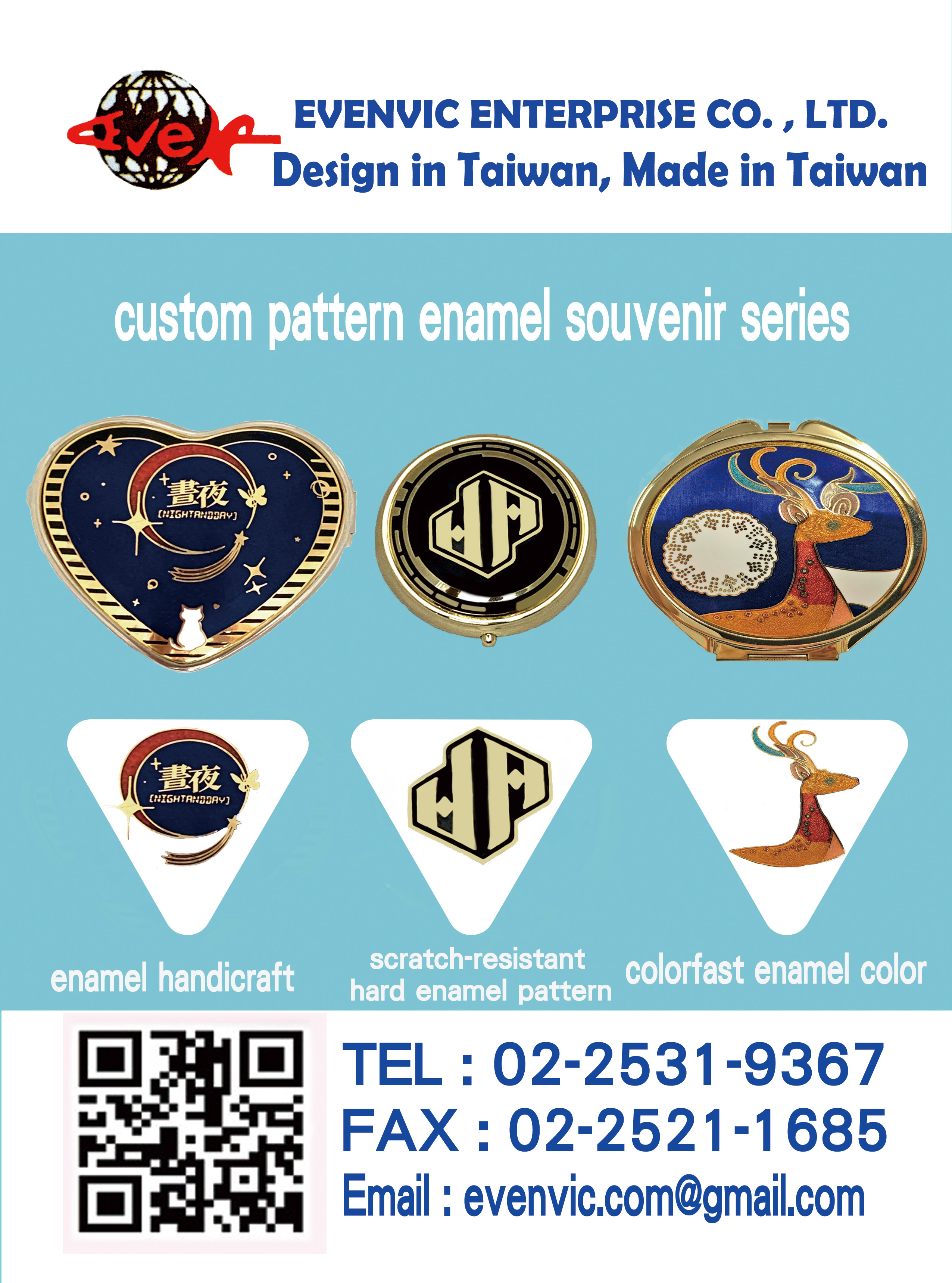 custom logo enamel accessories series